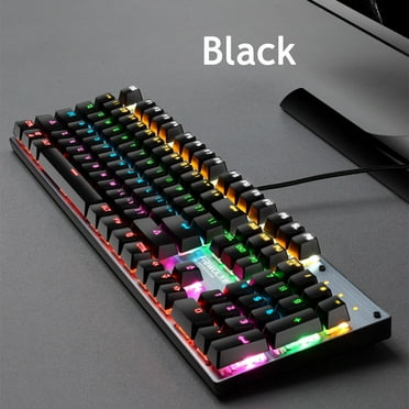 BLWX Mechanical Green Axis Keyboard Color : A Desktop Laptop Game Keyboard/Wired USB Interface 104 Keys Keyboard BLWX Mechanical Green Axis Keyboard Color : A Desktop Laptop Game Keyboard/Wired USB Interface 104 Keys Keyboard
